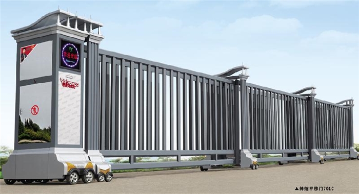 電(diàn)動伸縮門(mén)無軌單軌雙軌伸縮門(mén)